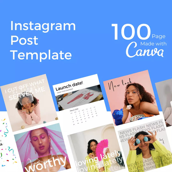 Downloadable Instagram Post 100 Templates