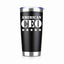 May include a black 20oz stainless steel insulated tumbler with “Five Star American CEO” printed alongside patriotic star elements and a secure lid.