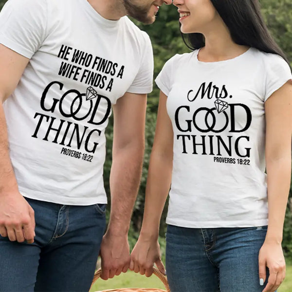 He Who Finds a Good Wife Finds A Good Thing - DTF Transfer