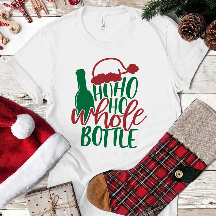 Ho-Ho Whole Bottle Christmas DTF Transfer