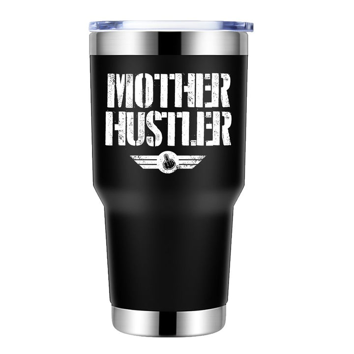 Mother Hustler 30oz Insulated Vacuum Sealed Tumbler Black