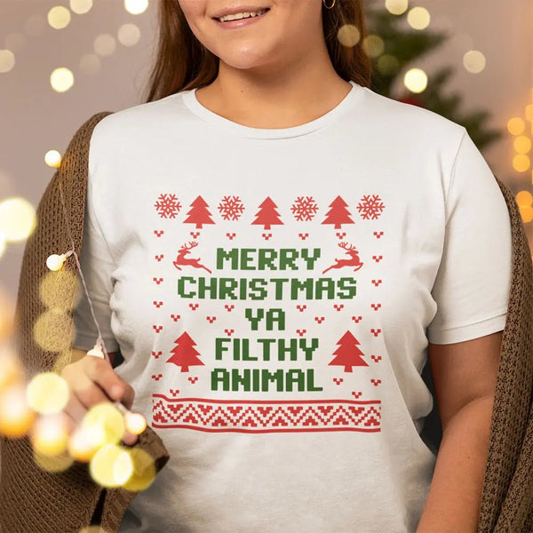 Merry Christmas Ya Filthy Animal – DTF Transfer