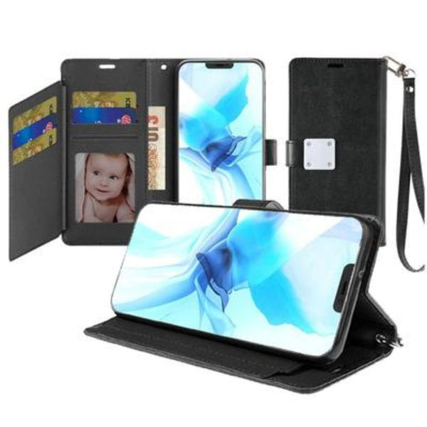 iPhone 13 Pro Max 6.7" Lux Multi Card Wallet With Strap Case