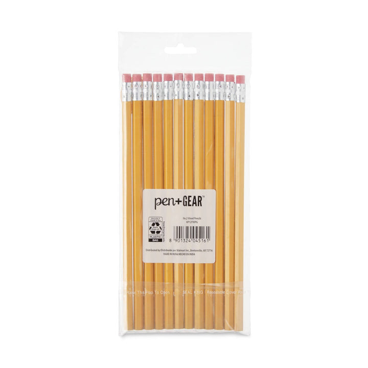 Pen+Gear No. 2 Wood Pencils, 12 Count