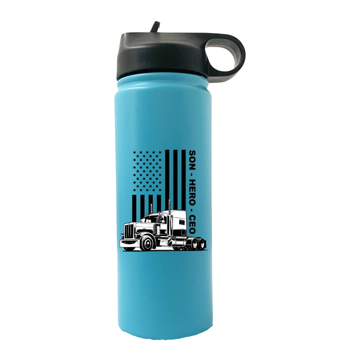 USA Trucker, Son, Hero, CEO 20oz Sport Water Bottle