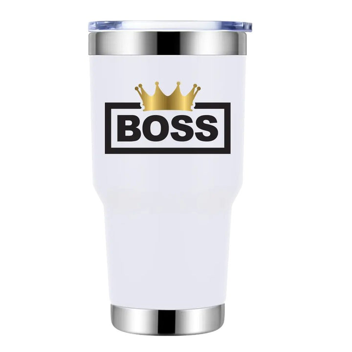 Boss Crown  30oz Insulated Vacuum Sealed Tumbler