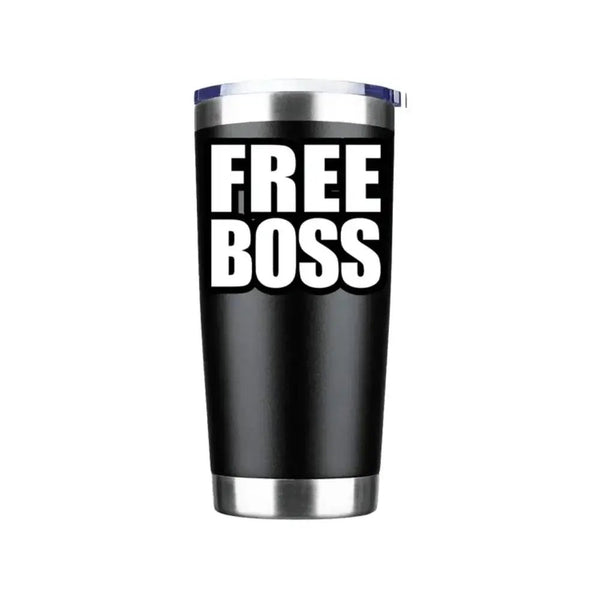 Free Boss 20oz Insulated Vacuum Sealed Tumbler