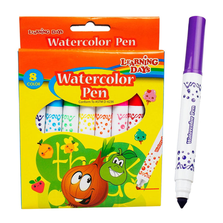 8 Piece Jumbo Watercolor Marker Set