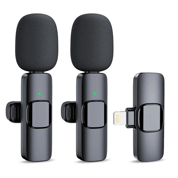 Wireless Stereo Lavalier Mini Lapel Smart Phone Microphone For Video Audio - Type C Compatible