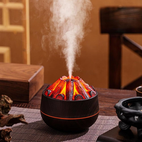 Volcano Lava Charcoal Fire LED Aromatherapy Diffuser