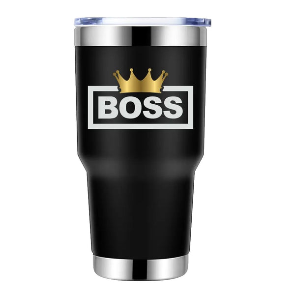 Boss Crown  30oz Insulated Vacuum Sealed Tumbler