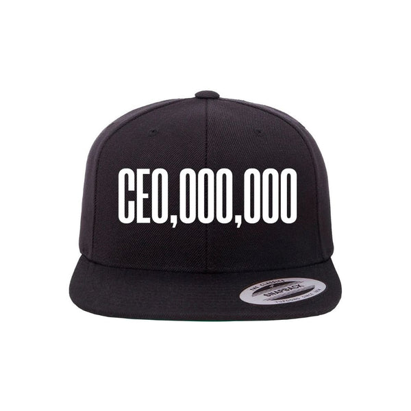 CEO,000,000 Flat Bill Snapback Cap