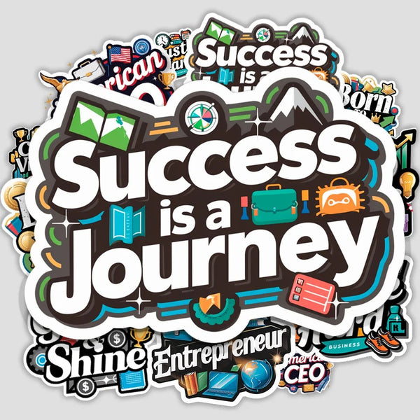 Success Is A Journey Sticker