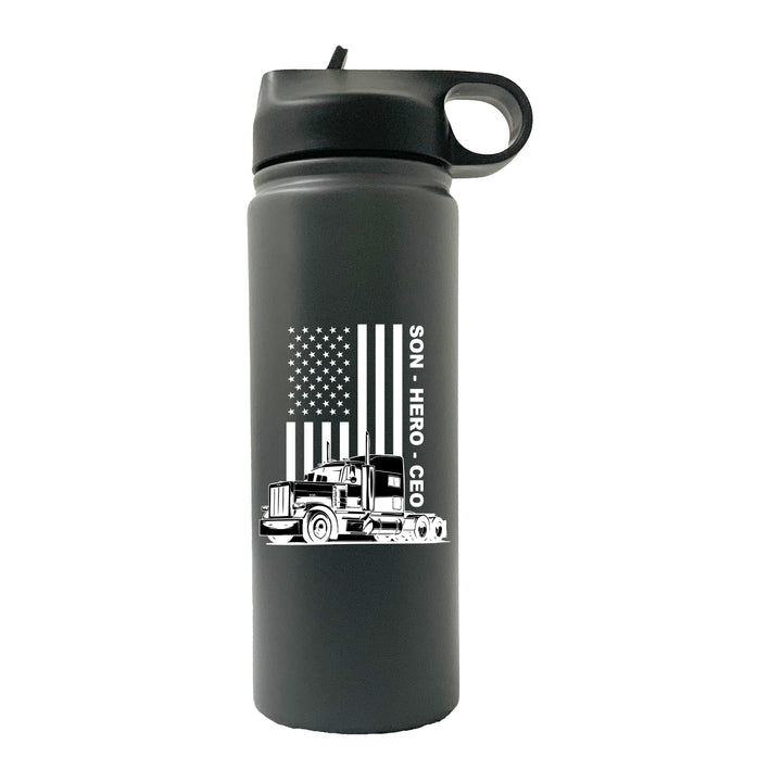 USA Trucker, Son, Hero, CEO 20oz Sport Water Bottle