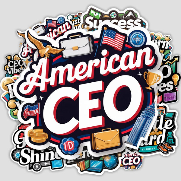 American CEO Sticker