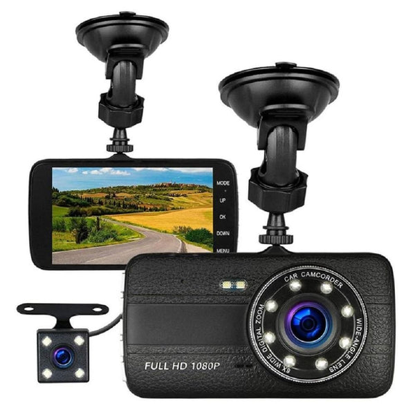 DVR Dash 4 inch Full HD 1080P Dual Dash Camera