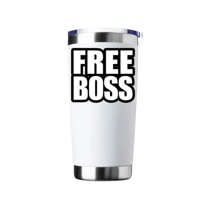 Free Boss 20oz Insulated Vacuum Sealed Tumbler