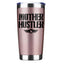 May include a rose gold stainless steel 20oz insulated tumbler with bold THE CEO Mother Hustler text design and spill-resistant travel lid.