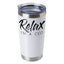 May include a white 20oz stainless steel insulated tumbler with “Relax I’m A CEO” printed in bold lettering and a secure lid for hot or cold beverages.