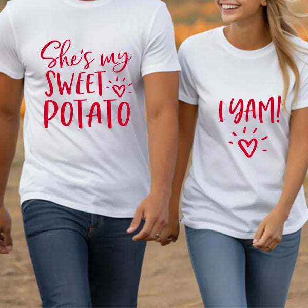 Valentines Day She’s My Sweet Potato – DTF Transfer Set