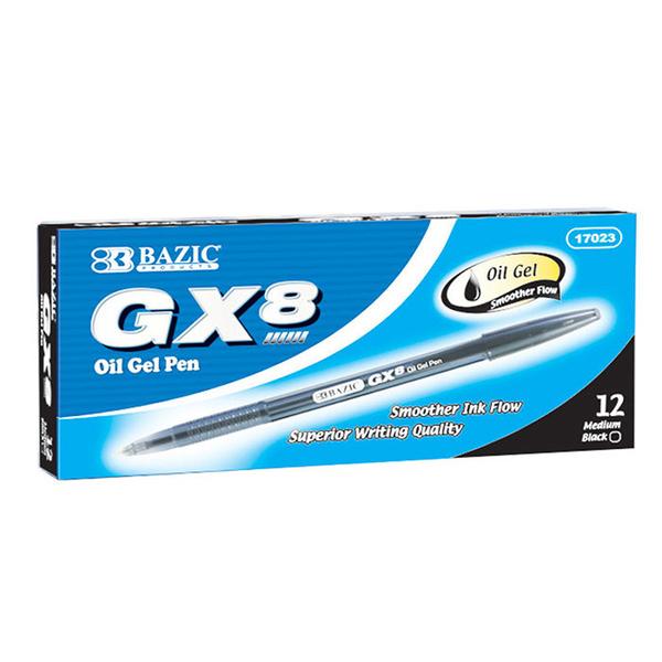 GX-8 Black Oil-Gel Ink Pen (12/Pack)