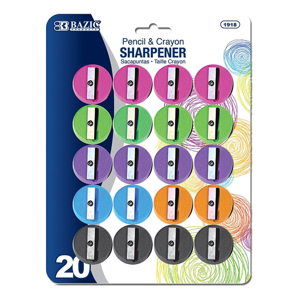 Round Pencil Sharpener (20/Pack)