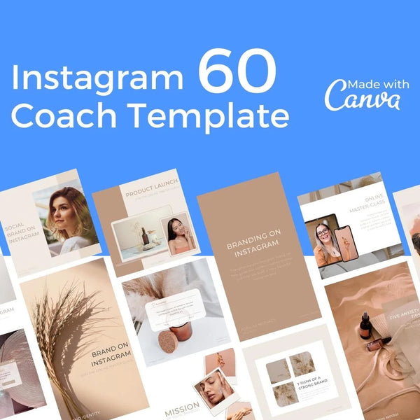 Downloadable Instagram Coach Template Bundle