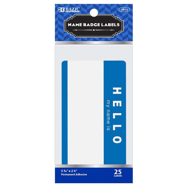 Name Badge Label “HELLO my name is” (25/Pack)
