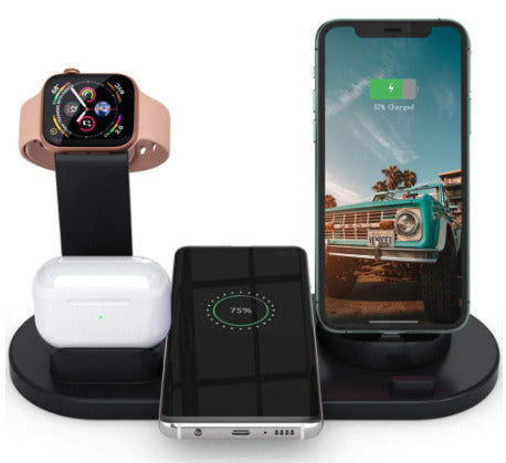 4 in 1 Wireless Charging with Fast Charger Stand