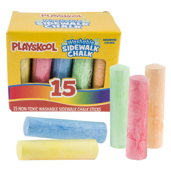 15ct Playskool Chalk- Assorted Colors