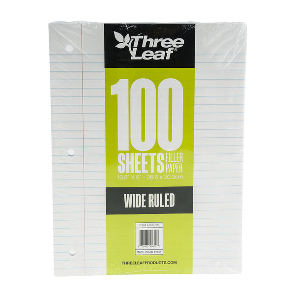 100ct Wide Ruled Filler Paper