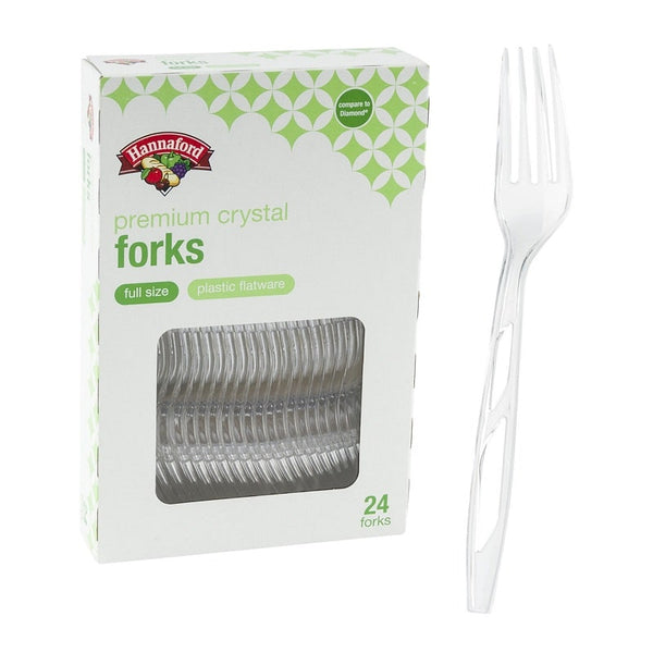 24ct Clear Plastic Forks
