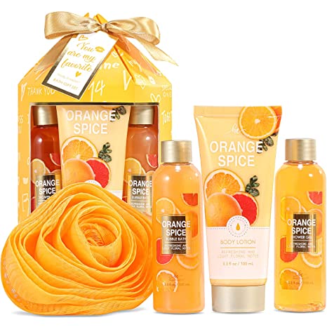 Body &amp; Earth Orange Spice 4 Pieces Gifts Set