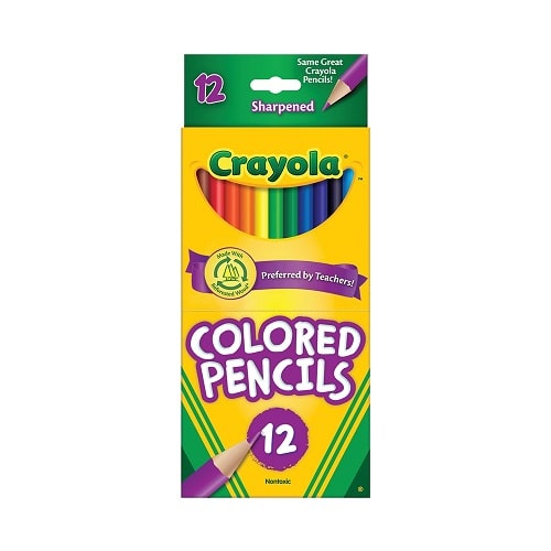 Crayola Colored Pencil Set Assorted Colors 12 Count