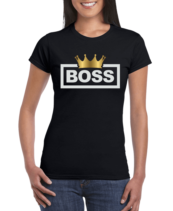 Boss Crown Women's Slim Fit Short Sleeve T-Shirt