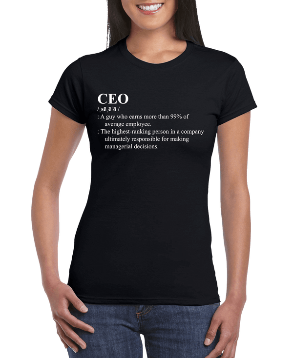 CEO Definition Women's Slim Fit Short Sleeve T-Shirt