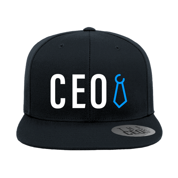CEO Embroidered Flat Bill Hat