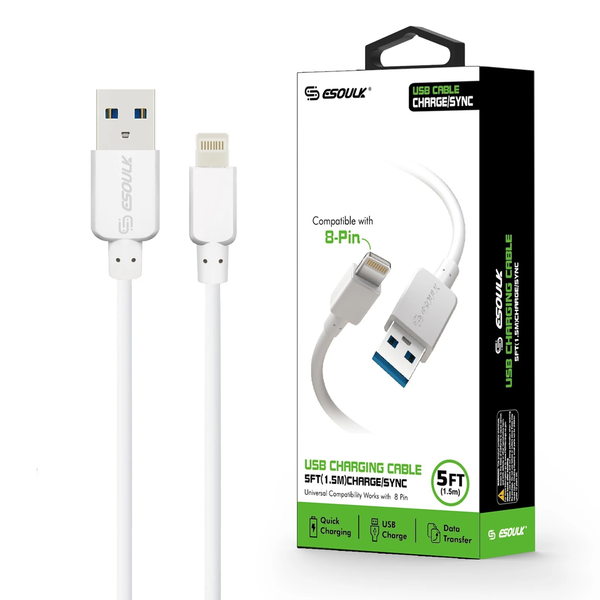 Esoulk 5ft Faster Speed Charging Cable For IOS