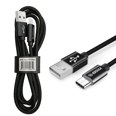 Esoulk 3.3ft Nylon Braided USB Cable For Type-C