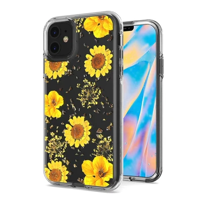 iPhone 12 Mini 5.4 Glitter Flower Design Case