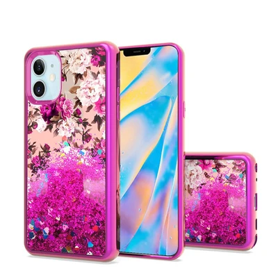 iPhone 12 5.4 Water Quicksand Glitter Case