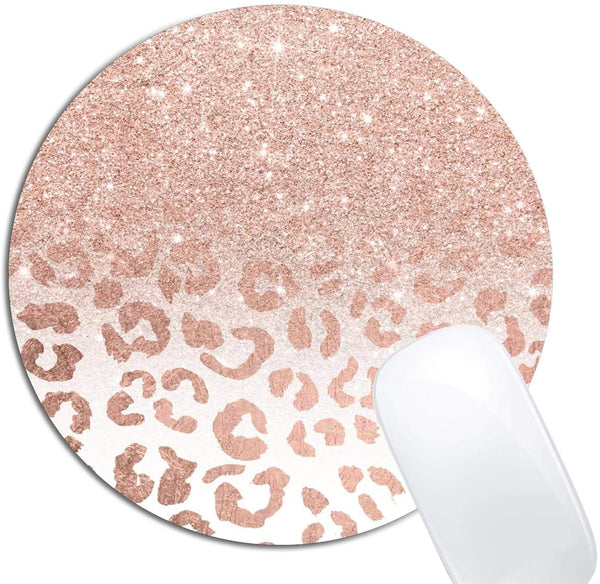 Rose Gold Glitter Mouse Pad