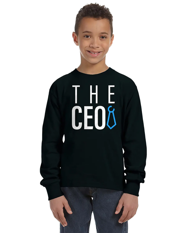 The CEO Unisex Kids Long Sleeve T-Shirt
