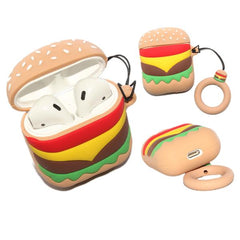 Air Pod 3D Silicone Case Hamburger