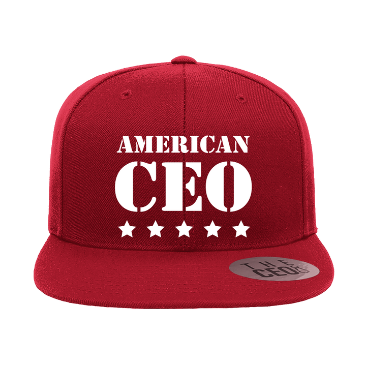 Five Star American CEO Embroidered Flat bill Hat