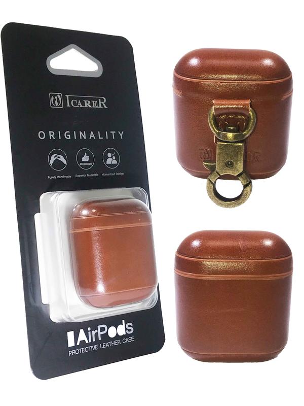 Air Pods Brown Leather Case