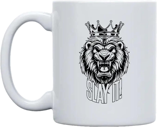 THE CEO 11oz Stylish Coffee Mug - Boss Crown (White)