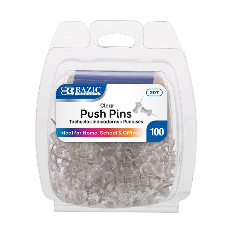 Transparency Pin Clear Transparent Push Pins (100/Pack) – TheCEO.Store