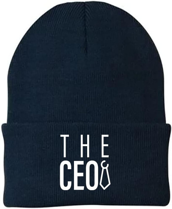 THE CEO Embroidered Beanie Hat