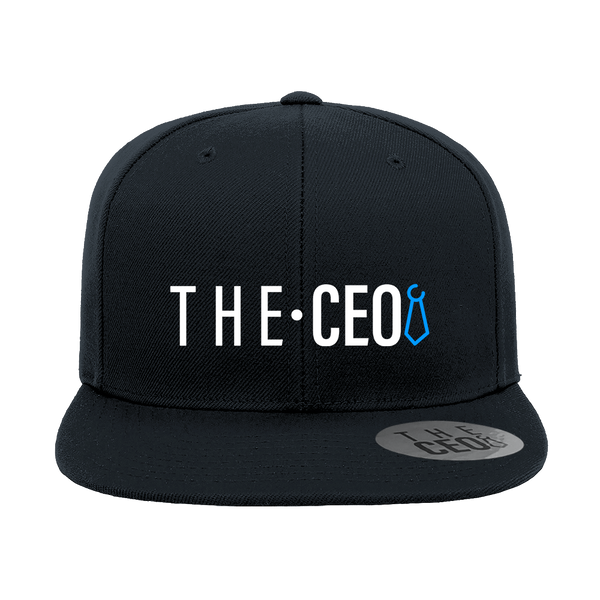The CEO Embroidered Flat Bill Hat